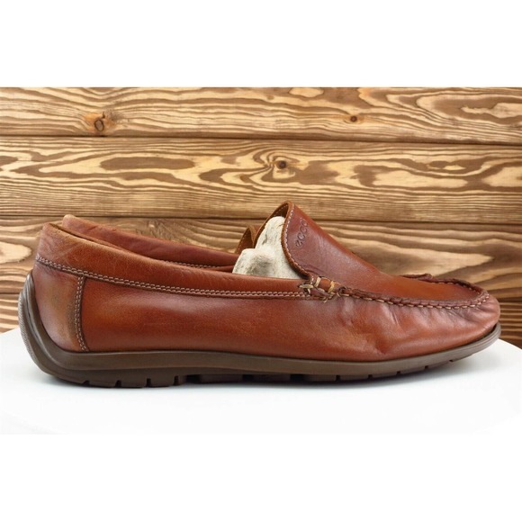 ECCO Shoes Sz 44 M‎ Round Toe Brown Loafer Leather Men main image 5